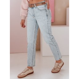 Blugi slim fit pentru femei cu curea SLIMLEN