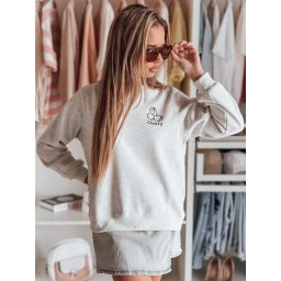Hanorac supradimensionat pentru femei cu broderie CHERSOFT