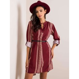 Dress-DHJ-SK-5766D.13-burgundy