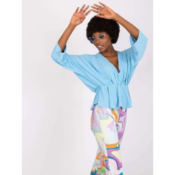 Blouse-DHJ-BZ-11979.67-light blue