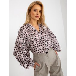 Bluză cu model și mâneci largi