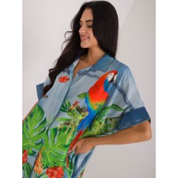 Cămașă cu model de papagal