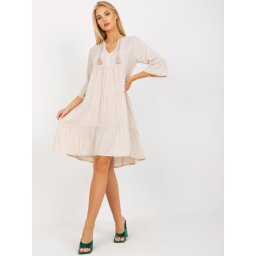 Dress-D73761M30214A1EN-light beige