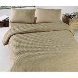 Cuvertură de pat dublu Valentini Bianco YT053 Caramel