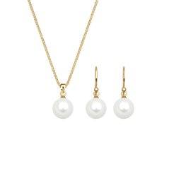 ELLI Set de bijuterii 'Pearl' auriu