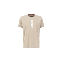 ALPHA INDUSTRIES Tricou nisipiu / alb