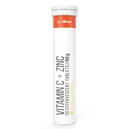 GymBeam Vitamina C + Zinc efervescent 20 tab. citrice