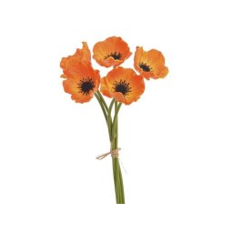 Buchet 5 fire anemone artificiale color pentru aranjamente florale