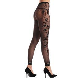 Eross ciorapi Floral Opaque OS Black