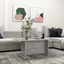 Masuta de cafea, gri beton, 103,5 x 60 x 40 cm, PAL GartenMobel Dekor