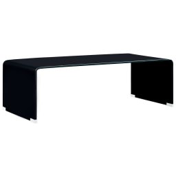 Masuta de cafea, negru, 98x45x31 cm, sticla securizata GartenMobel Dekor