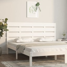 Tablie de pat, alb, 160x3x80 cm, lemn masiv de pin GartenMobel Dekor