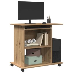 Birou pentru computer Stejar artizanal Lemn prelucrat GartenMobel Dekor