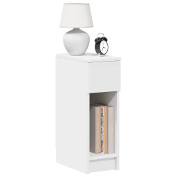 Noptiere cu sertar 2 buc Alb 20x36x60 cm GartenMobel Dekor