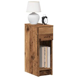 Noptiere cu sertar 2 buc lemn vechi 20x36x60 cm GartenMobel Dekor