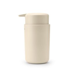 Dozator pentru sapun lichid Brabantia ReNew 1006264, 250 ml, Baza antiderapanta, Fara picurare, Bej