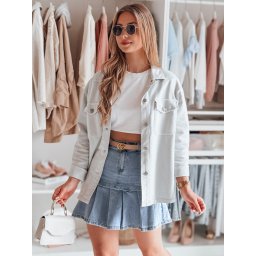Fustă mini din denim pentru femei cu volane