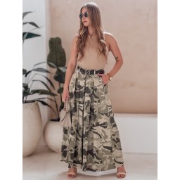 Fustă maxi camuflaj