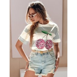 Pantaloni scurți din denim pentru femei cu zirconiu