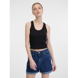 Black women's crop tank top ORSAY - Women's