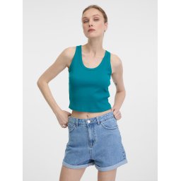Turquoise women's crop tank top ORSAY - Women's