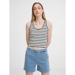 Black and white women's crop tank top ORSAY - Women's
