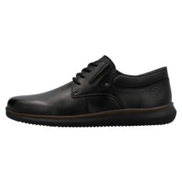 Pantofi barbati, Rieker, 10419-00-Negru, casual, piele naturala, cu talpa joasa, negru (Marime: 41)