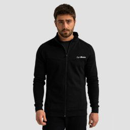 GymBeam Hanorac cu fermoar Limitless Black L
