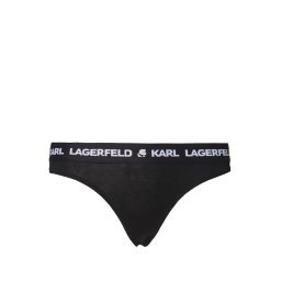 Karl Lagerfeld Tanga negru / alb