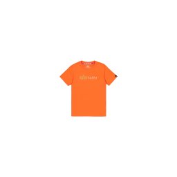 ALPHA INDUSTRIES Tricou 'Alpha Label' galben / portocaliu / alb