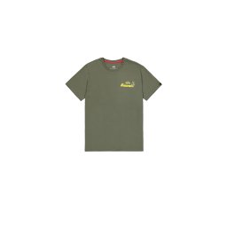 ALPHA INDUSTRIES Tricou 'Pearl Harbor' galben / oliv / roșu cireș / negru