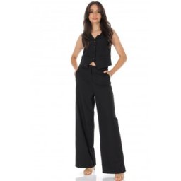 Compleu cu vestă și pantaloni Negru ROH TR533