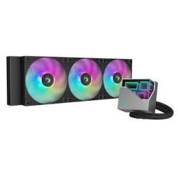 DeepCool "LT360 ARGB", skt. Intel si AMD, racire cu lichid, 3 x 120mm, 600 - 2400 RPM, iluminare RGB - infinity mirror, negru "R-LT360-BKAMNC-G-1" (timbru verde 2.00 lei)
