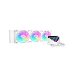 DeepCool "LT360 ARGB", skt. Intel si AMD, racire cu lichid, 3 x 120mm, 600 - 2400 RPM, iluminare RGB - infinity mirror, alb "R-LT360-WHAMNC-G-1" (timbru verde 2.00 lei)