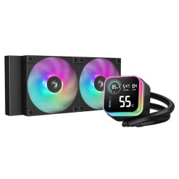 Cooler procesor LQ240, ARGB LED, 2 x 120 mm, Black
