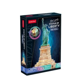 Puzzle 3D cu LED-uri Statuia Libertății (Versiune nocturnă)