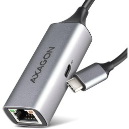 Placa de retea Adaptor retea ADE-TXPD, USB-C, Gigabit Ethernet + PD 100W, Gri