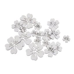 Floricele lemn pentru aranjamente florale set 18 buc