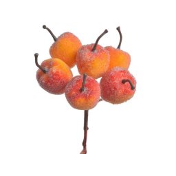 Buchet 6 merisoare artificiale color pentru aranjamente florale