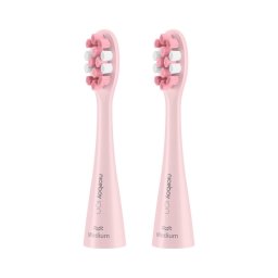 SET 2x cap de rezervă Medium pentru periuță de dinți ION Sonic și SmartSonic Niceboy roz