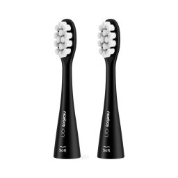 SET 2x cap de rezervă Soft pentru periuță de dinți ION Sonic și SmartSonic Niceboy negru