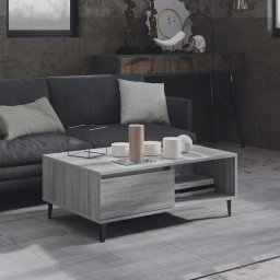Masa de cafea, gri sonoma, 90x60x35 cm, lemn compozit GartenMobel Dekor