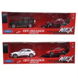 Welly: Maină cu remorcă, 1 : 32 , - diferite