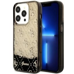 Husa Guess GUHCP14LLC4PSGK iPhone 14 Pro 6.1" black/black hardcase Liquid Glitter 4G Transculent