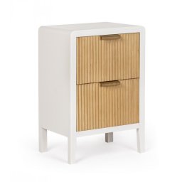 Dulap cu doua sertare, alb, 40x30x60 cm, Charley, Yes
