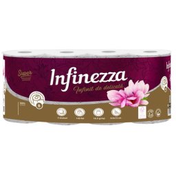 Hartie igienica Infinezza, Magnolie, 3 straturi, 8 role, 90041327