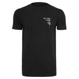 Mister Tee Tricou 'Life Goes On' negru / alb