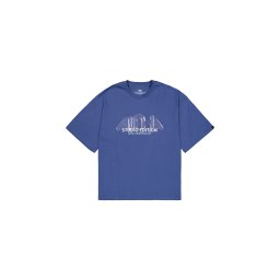 ALPHA INDUSTRIES Tricou 'Studio Edition Vibe' mov închis / alb