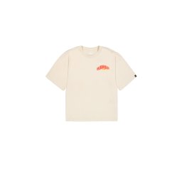 ALPHA INDUSTRIES Tricou 'Hawaii Aloha' albastru deschis / maro / portocaliu / alb natural