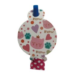 Set 8 suflatori colorate cu pisicuta